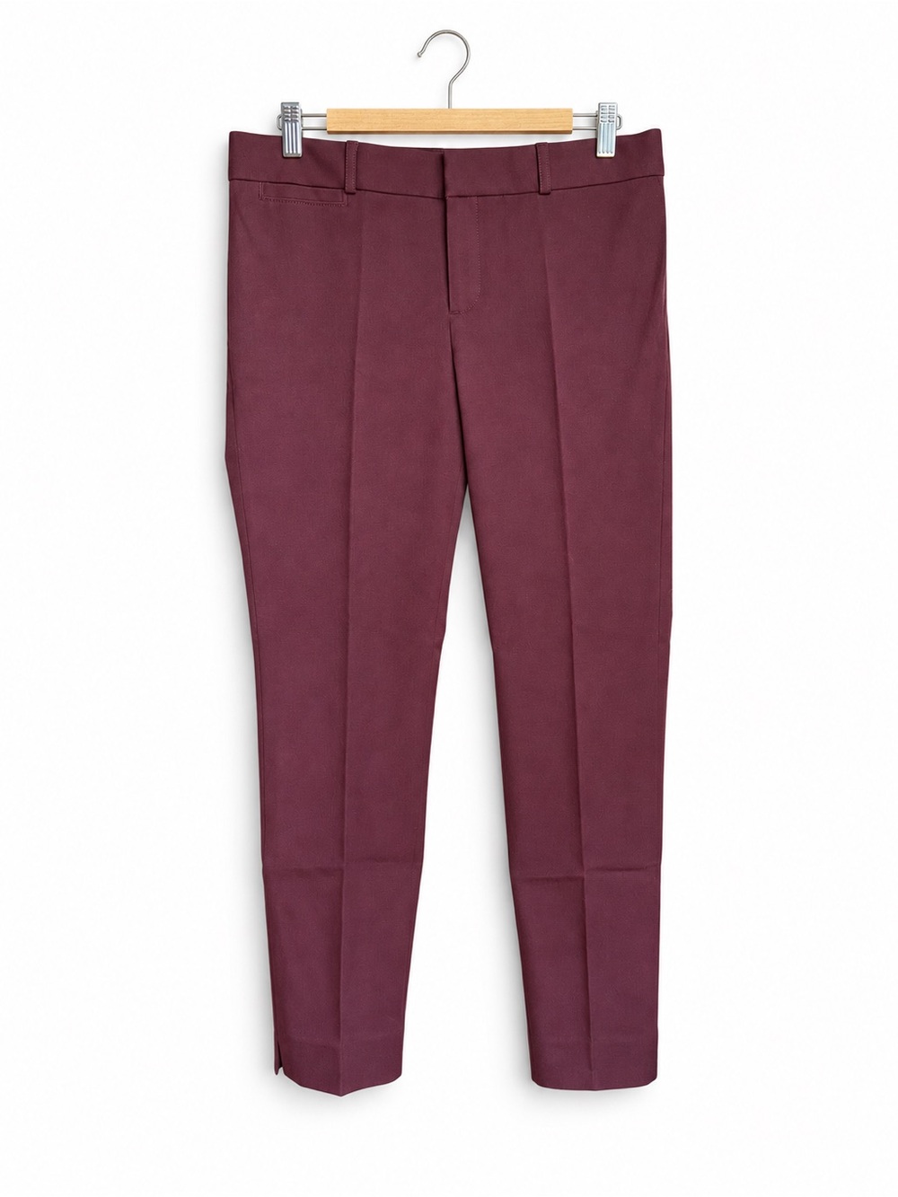 Banana Republic Slim Tailored Trousers in Burgundy